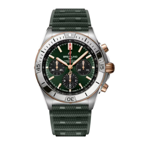 Breitling Chronomat B01 UB0134131L1S1 42mm Green Dial Stainless Steel & 18k Red Gold
