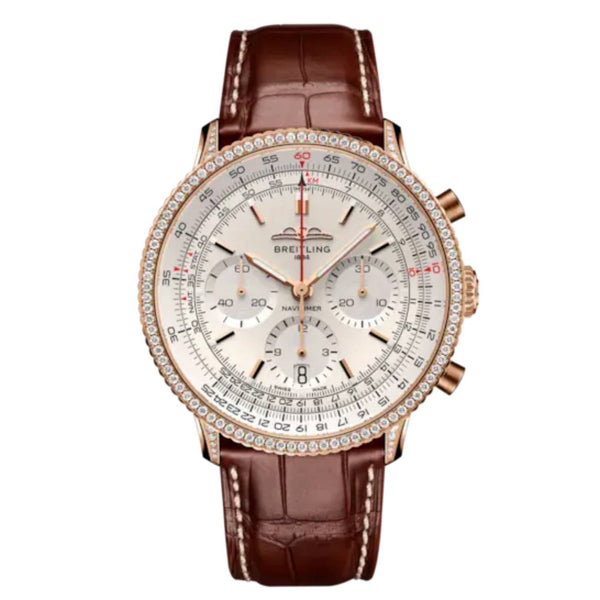 Breitling Navitimer B01 Chronograph RB0139631G1P1 41mm Gem-Set 18k Red Gold