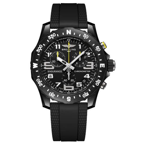 Breitling Endurance Pro X82310E51B1S2 44mm Black Dial Rubber Strap