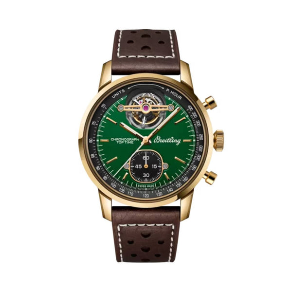 Breitling Top Time B21 NB21251A1L1X1 43mm Bronze with Green Dial
