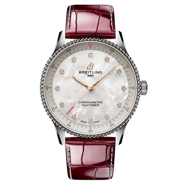 Breitling Navitimer A77320E61A2P2 32mm Mother of Pearl Dial Ladies Watch