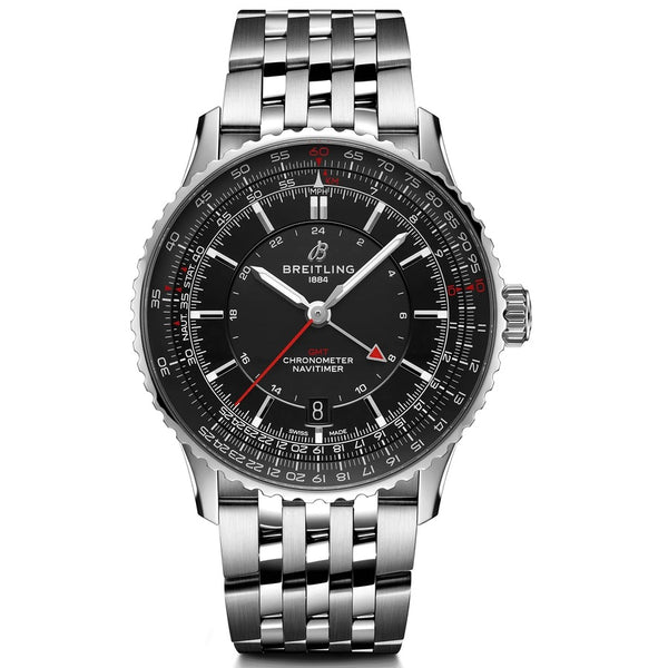 Breitling Navitimer GMT A32310251B1A1 41mm Stainless Steel Black Dial