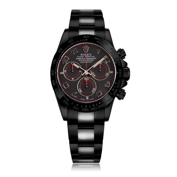 Rolex Daytona 116523 40mm Black Dial PVD/DLC Coated Chronograph