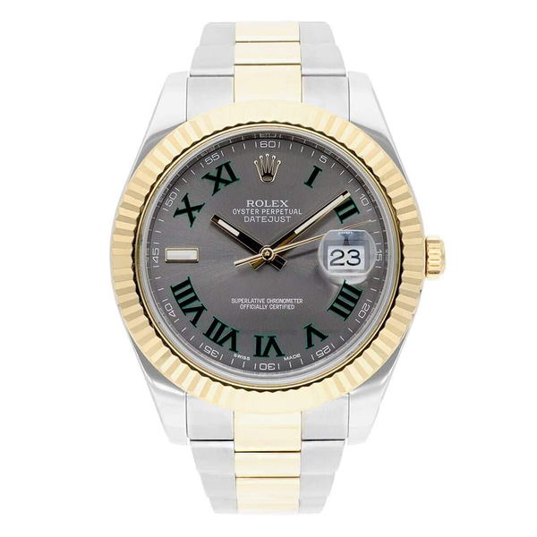 Rolex Datejust II 116333 41mm Grey Dial Two-Tone Oyster Bracelet
