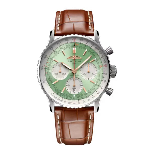 Breitling Super Navitimer B01 AB0139211L1P1 41mm Mint Green Dial