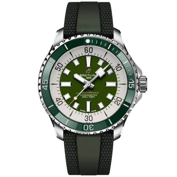 Breitling Superocean A17376A31L1S1 44mm Green Dial Stainless Steel