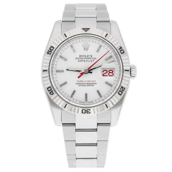 Rolex Datejust Turn-O-Graph 116264 36mm White Dial Stainless Steel