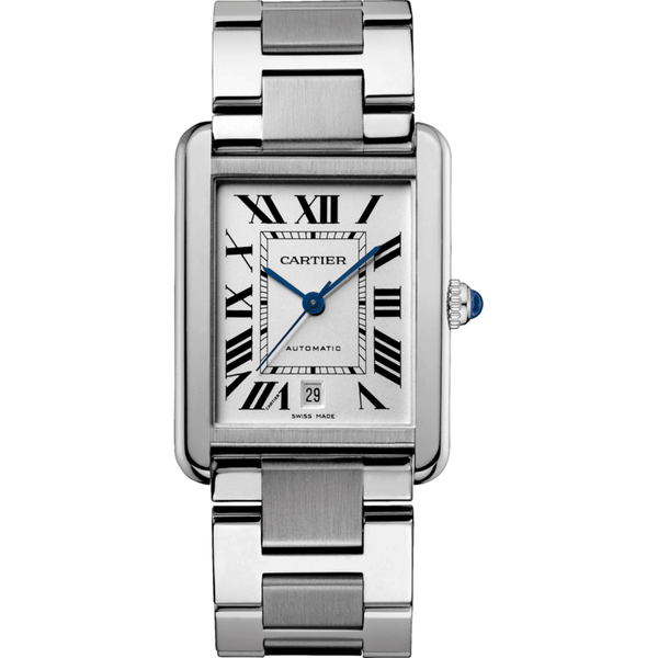 Cartier Tank Solo W5200028 40mm Silver-Tone Dial Stainless Steel Watch