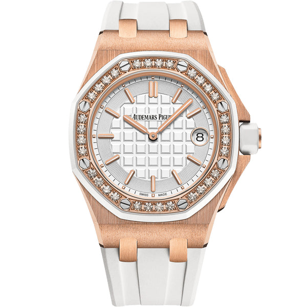 Audemars Piguet Royal Oak Offshore 67540OK.ZZ.A010CA.01 37mm Rose Gold Silver Dial