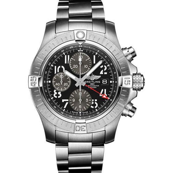 Breitling Avenger Chronograph GMT A24315101B1A1 45mm Stainless Steel Black Dial