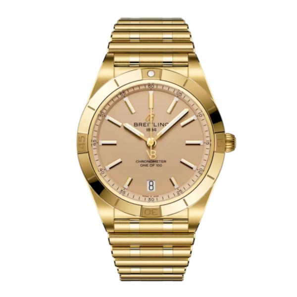 Breitling Chronomat K103801A1A1K1 36mm 18K Yellow Gold Champagne Dial 2025