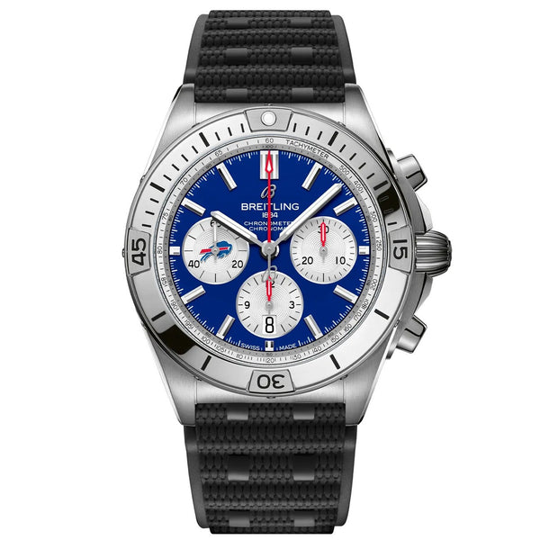 Breitling Chronomat B01 AB01342B1C3S1 42mm Blue Dial Stainless Steel with Rubber Strap