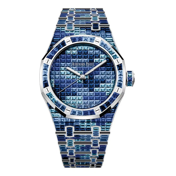 Audemars Piguet Royal Oak 15514BC.YY.1284BC.04 41mm White Gold Blue Sapphire Dial