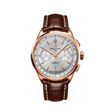 Breitling Premier B01 Chronograph 42 RB0118371G1P2 18k Red Gold Silver Dial