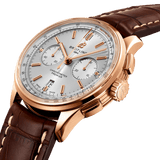 Breitling Premier B01 Chronograph 42 RB0118371G1P2 18k Red Gold Silver Dial