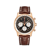 Breitling Navitimer B01 Chronograph 43 RB0121211B1P1 18K Rose Gold 43mm Black Dial