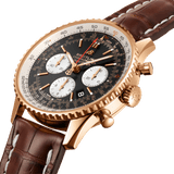 Breitling Navitimer B01 Chronograph 43 RB0121211B1P1 18K Rose Gold 43mm Black Dial