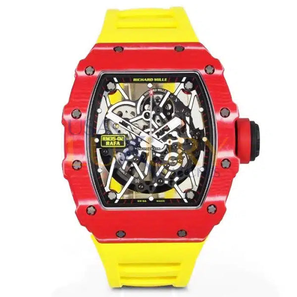 Richard Mille RM 35-02 Rafael Nadal Automatic Skeleton Watch in Quartz TPT and Carbon TPT