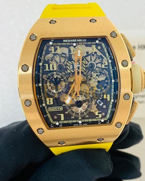 Richard Mille RM 011 Felipe Massa Gold Ivory Chronograph 50mm