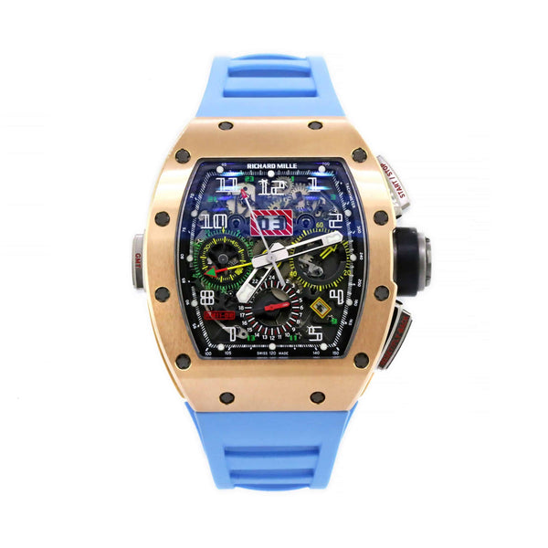 Richard Mille RM 11-02 Flyback Chronograph Dual Time Zone GMT in Rose Gold and Titanium
