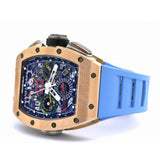 Richard Mille RM 11-02 Flyback Chronograph Dual Time Zone GMT in Rose Gold and Titanium