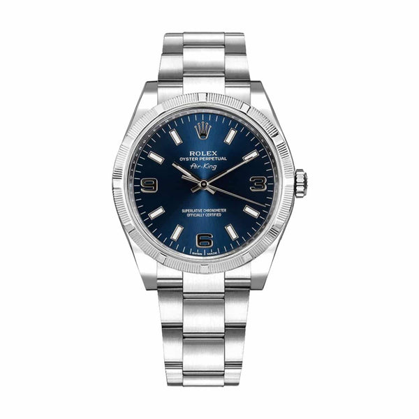 Rolex Air King 114200 Blue Dial 34mm