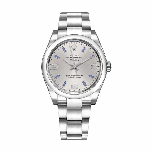 Rolex Air King 114200 Lilac Dial 34mm Stainless Steel