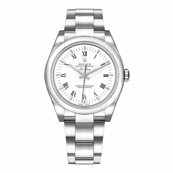 Rolex Air King 114200 White Dial 34mm Stainless Steel