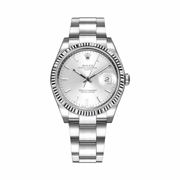 Rolex Oyster Perpetual 115234-0005 Silver Dial 34mm