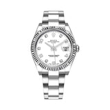Rolex Oyster Perpetual 115234-0010 34mm White Diamond Dial