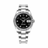 Rolex Oyster Perpetual 115234-0011 34mm Black Diamond Dial