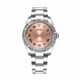 Rolex Oyster Perpetual 115234-PNKDRO 34mm Pink Roman Dial