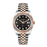 Rolex Datejust 116231 36mm Stainless Steel and Rose Gold Black Diamond Dial Jubilee Bracelet