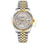 Rolex Datejust 116233 Steel and 18K Yellow Gold Fluted Bezel Jubilee Bracelet 36mm Silver Dial