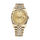 Rolex Datejust 36 116238-0058 Champagne Jubilee Dial Yellow Gold