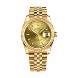 Rolex Datejust 36 116238-0059 Champagne Dial 18K Yellow Gold Jubilee Bracelet