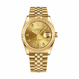 Rolex Datejust 36 116238-0061 Champagne Diamond Dial Yellow Gold