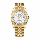 Rolex Datejust 36 116238-0072 Yellow Gold White Dial Jubilee Bracelet
