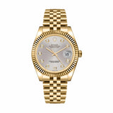 Rolex Datejust 36 116238-0075 Yellow Gold Silver Diamond Dial