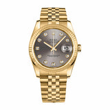 Rolex Datejust 36 116238-0079 Yellow Gold Diamond Dial Jubilee Bracelet