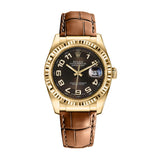 Rolex Datejust 116138 Black Dial Yellow Gold 36mm