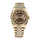 Rolex Datejust 36 Ref. 116238 Chocolate Arabic Dial Yellow Gold Jubilee