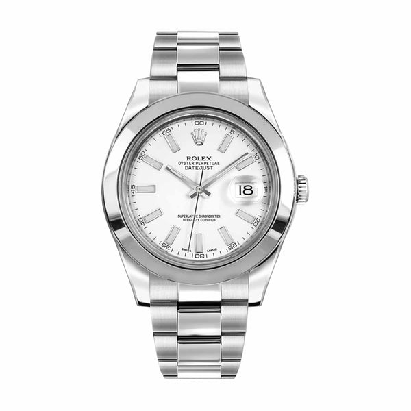 Rolex Datejust 41 116300-0003 Stainless Steel White Index Dial