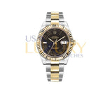 Rolex Datejust II 116333 41mm Steel and 18k Yellow Gold Black Roman Dial Watch