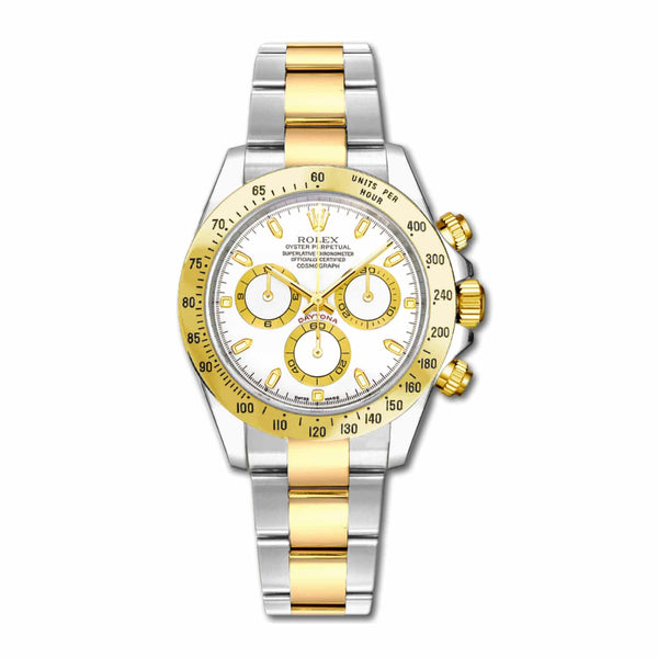 Rolex Cosmograph Daytona 116523-0040 White Dial 40mm Steel & Yellow Gold