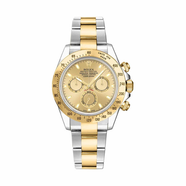 Rolex Cosmograph Daytona 116523-0042 Champagne Dial 40mm Steel and Yellow Gold