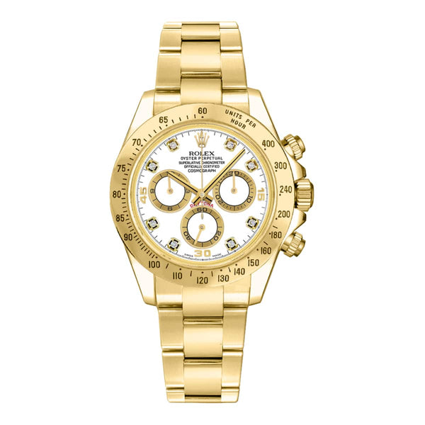 Rolex Daytona 116528 Yellow Gold White Dial 40mm