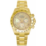 Rolex Daytona 116528 Yellow Gold 40mm Yellow Mother-of-Pearl Roman Numeral Dial