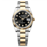 Rolex Datejust 36 126233-0022 Bright Black Dial Oyster Bracelet Two-Tone