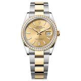 Rolex Datejust 36 126283RBR-0002 Stainless Steel and Yellow Gold with Champagne Dial